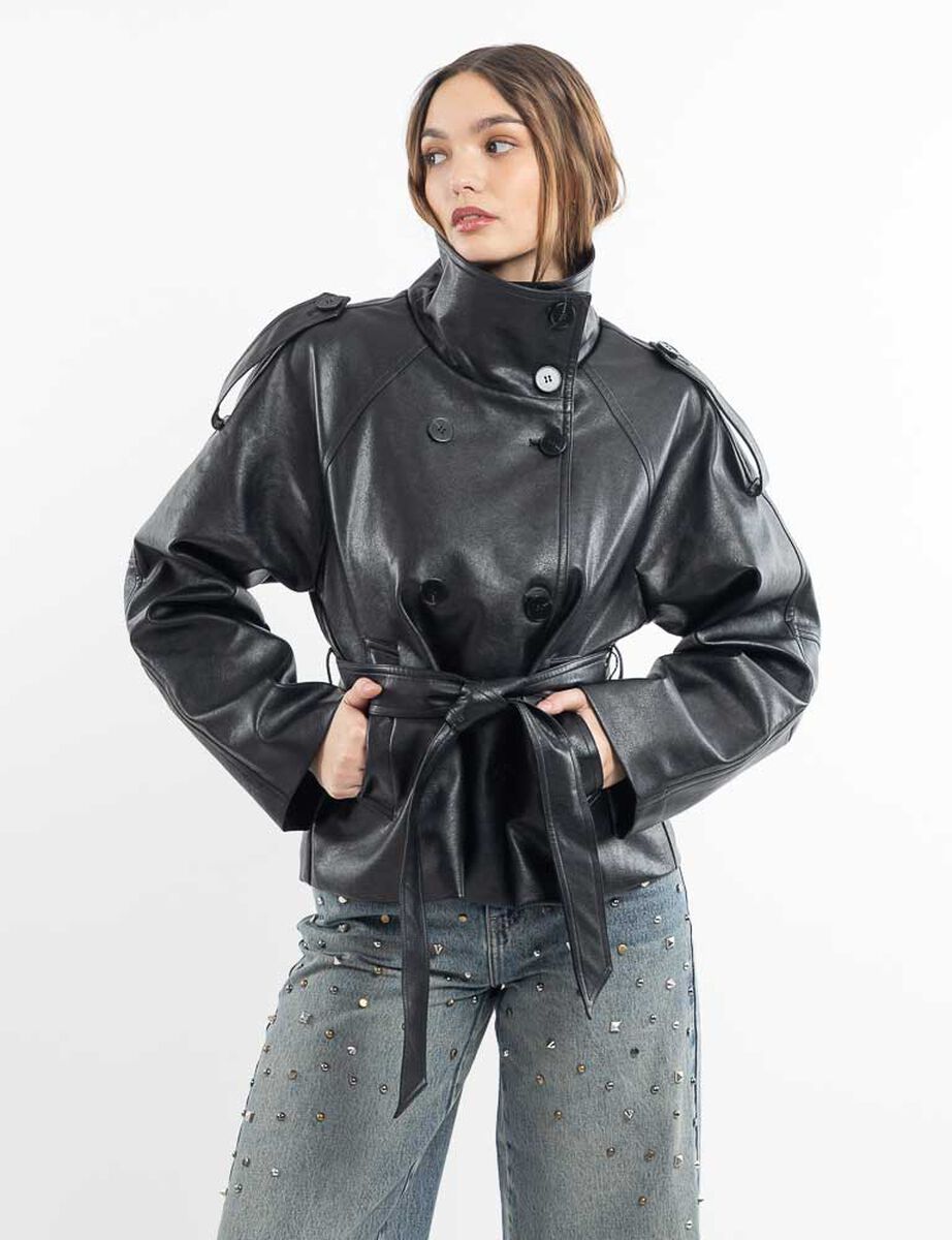 Chaqueta Ecocuero Mujer Icono
