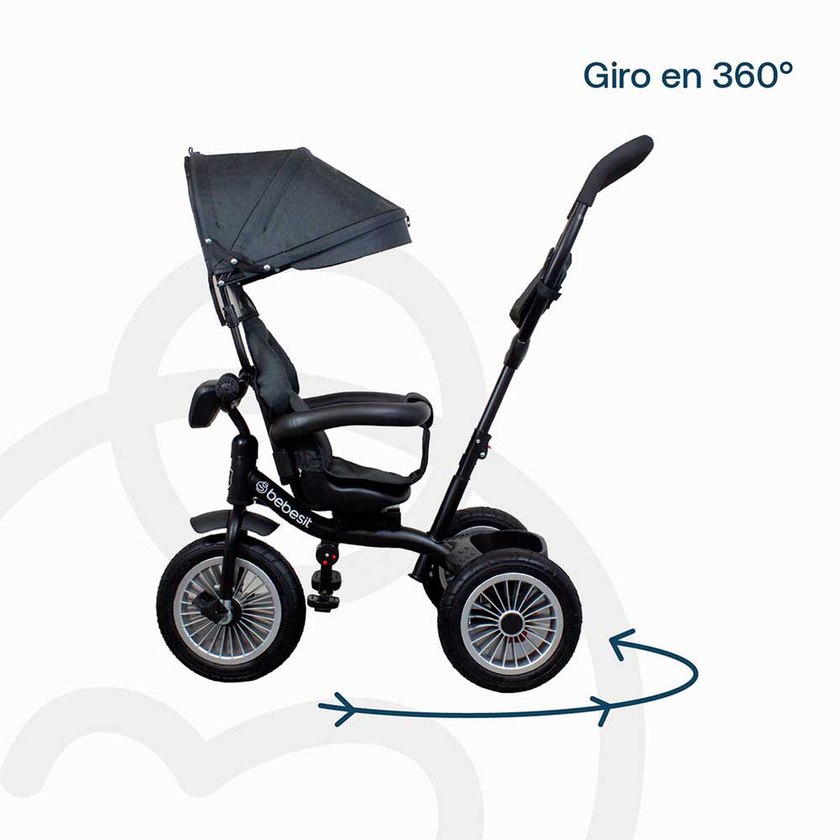 Triciclo Llx 1326 Negro Bebesit