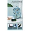 Mochila Maternal Impermeable con Usb Lubabycas Gris