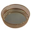 Bandeja Metal Vgo Espejada Circular 40 cm Dorado