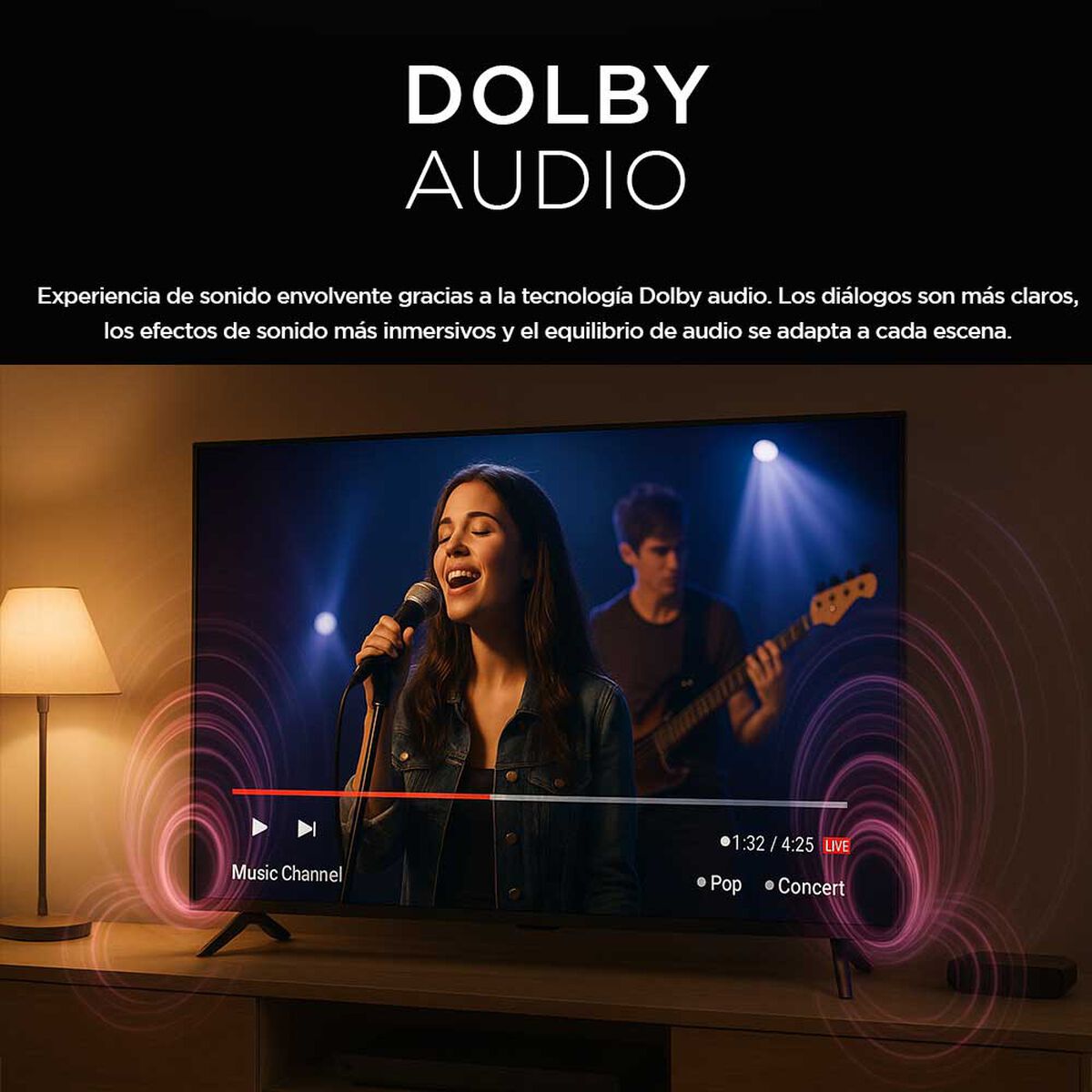 Smart TV LED 32" Caixun HD Roku C32V1HR