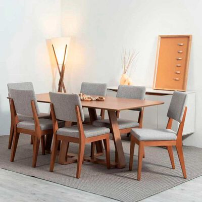 Imagen 2 del producto Juego de Comedor Decocasa Avena 6 Sillas Canela
