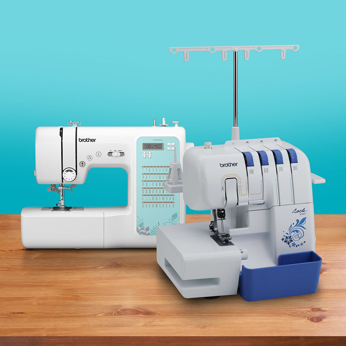 Combo Máquina de Coser Brother 3534DT + Overlock CS6000XL