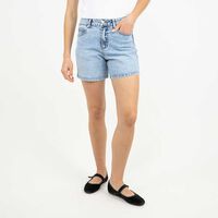 Short Corto Mujer Zibel Azul-Claro, Azul-Medio