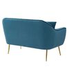 Sofá Vekkahome Pickle 2 Cuerpos Azul Turquesa