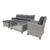 Juego de Living para Terraza Casanova Sofá Seccional 3 Cuerpos + Sillón 1 Cuerpo