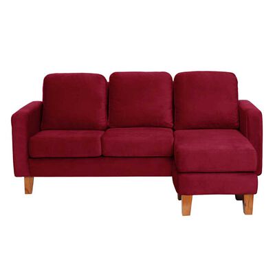 Sofá Seccional Intercambiable Latam Home Venecia 3 Cuerpos Burdeo