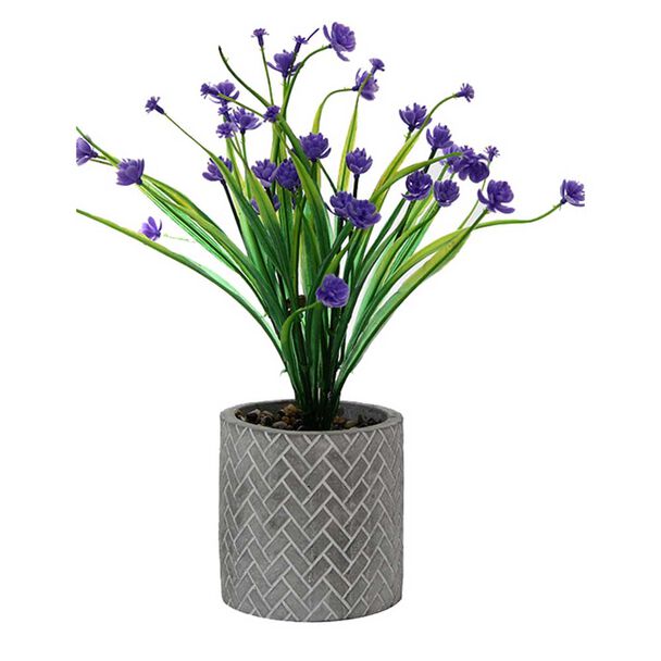 Planta Artificial Cemento Vgo 28 cm Gris
