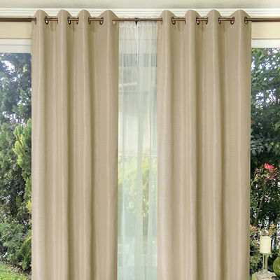 Imagen 1 del producto Combo Cortinas Doral Tabatha 220 x 140 cm Crudo