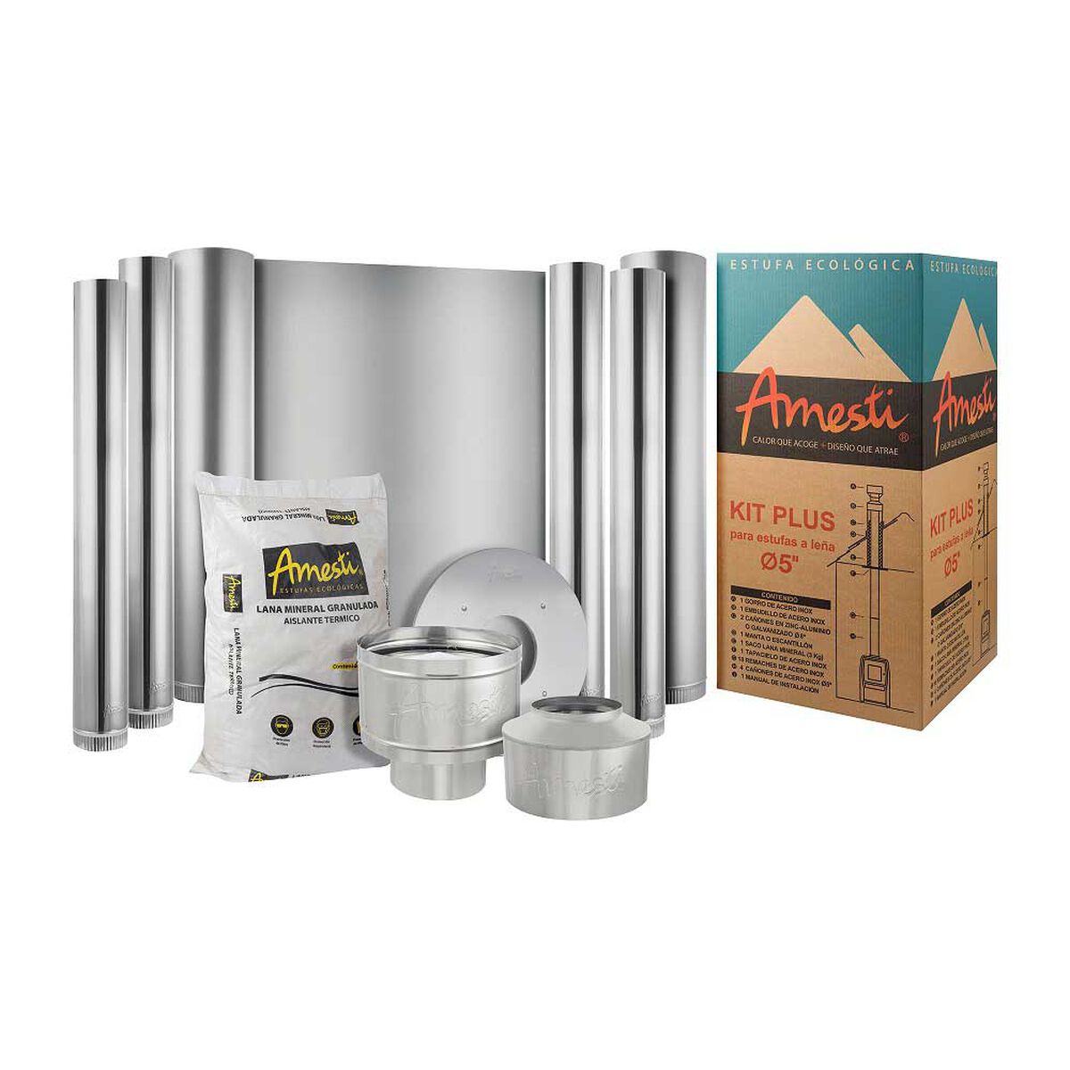 Kit de Estufa a Leña Amesti Kits 5"