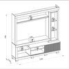 Home TV Di Poretti Design New Bahia Hasta 60" Caf&eacute; Claro