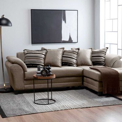 Imagen 1 del producto Sofá Seccional Derecho Living Factory Mustang 4 Cuerpos Caramelo