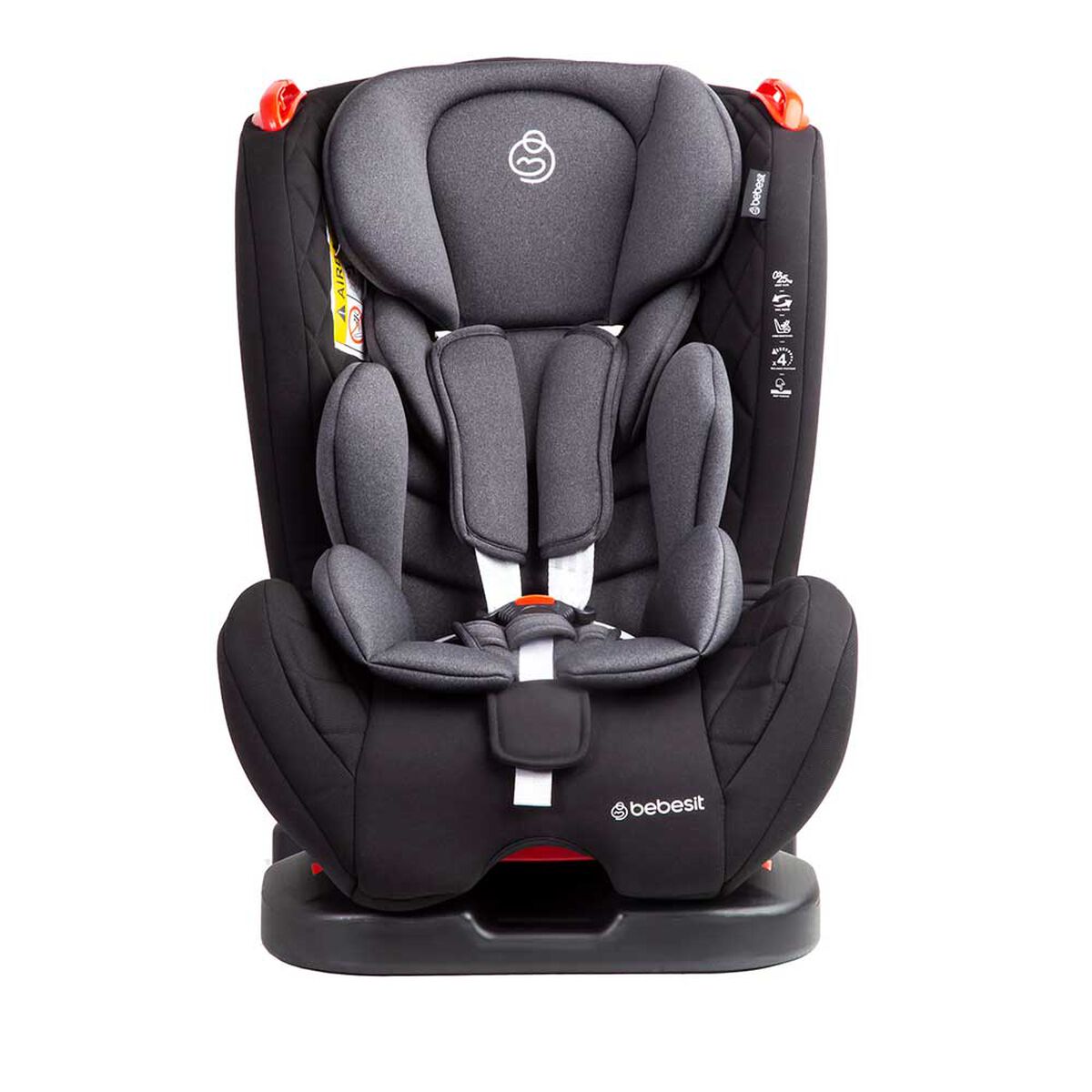 Silla de Auto Reclinable Aries Gris Oscuro Bebesit