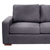 Sofá Seccional Derecho Latam Home Livorno 3 Cuerpos Gris Oscuro