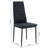 Pack de 4 Sillas Novahus Boston Negro