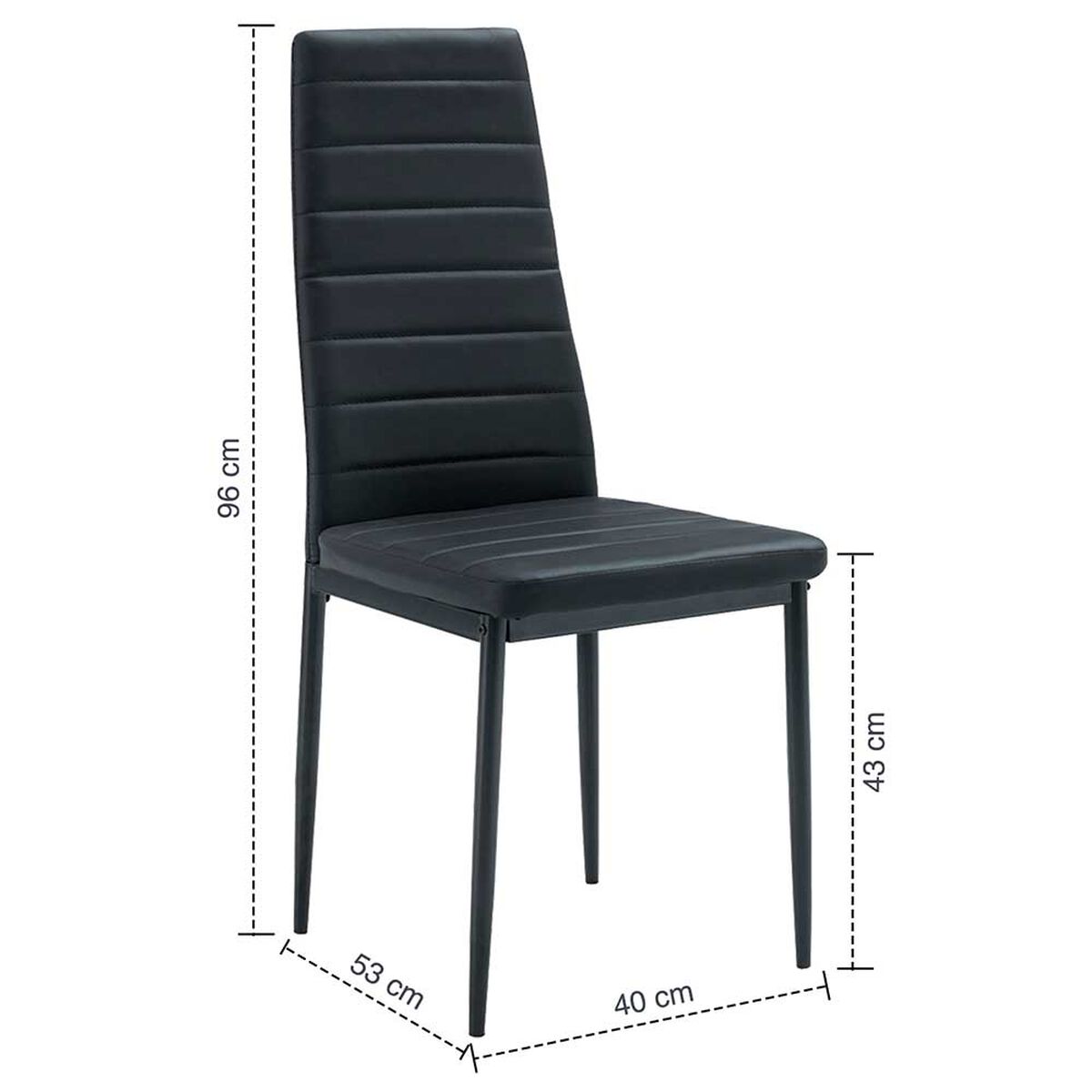 Pack de 4 Sillas Novahus Boston Negro