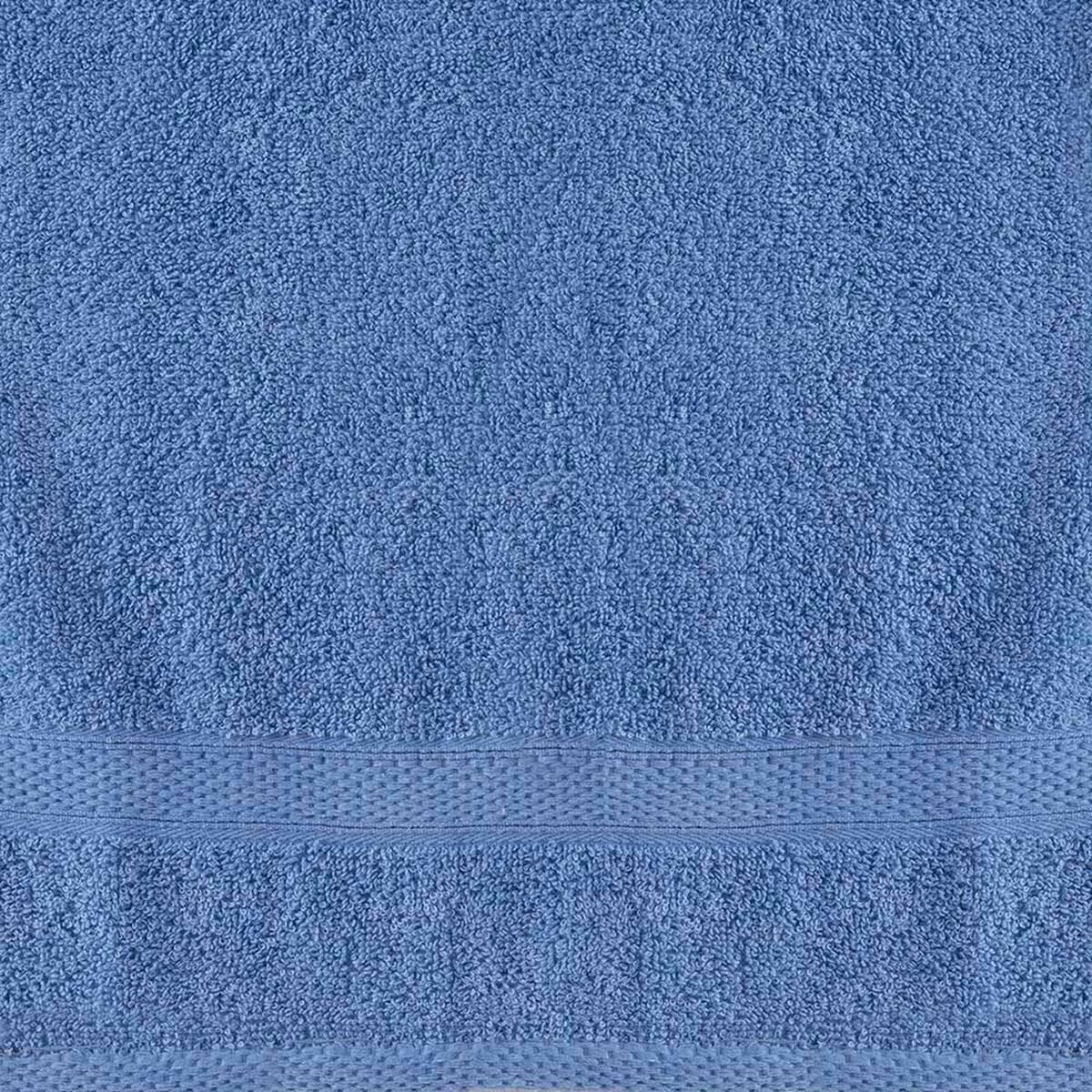 Set 2 Toallas de Ba&ntilde;o Plumetti Colorix 68 x 137 cm Azul