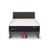 Cama Europea CIC Base Dividida 2 Plazas Premium + Respaldo Villarrica