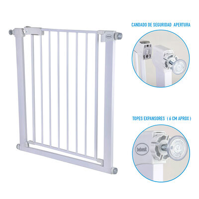Imagen 2 del producto Reja Seguridad Puerta y Escalera Mascotas Perro Bebé Bebesit