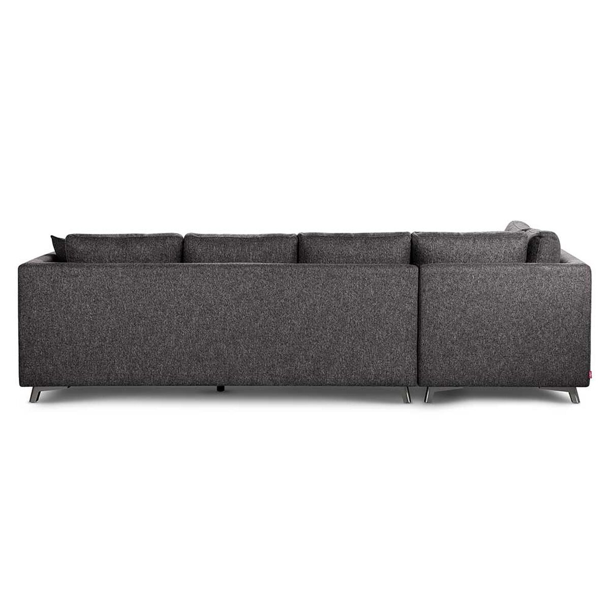 Sofá Seccional Izquierdo Rosen Carter 3-1 Cuerpos Charcoal