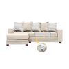 Sof&aacute; Seccional Izquierdo Living Factory Milan 3 Cuerpos Beige
