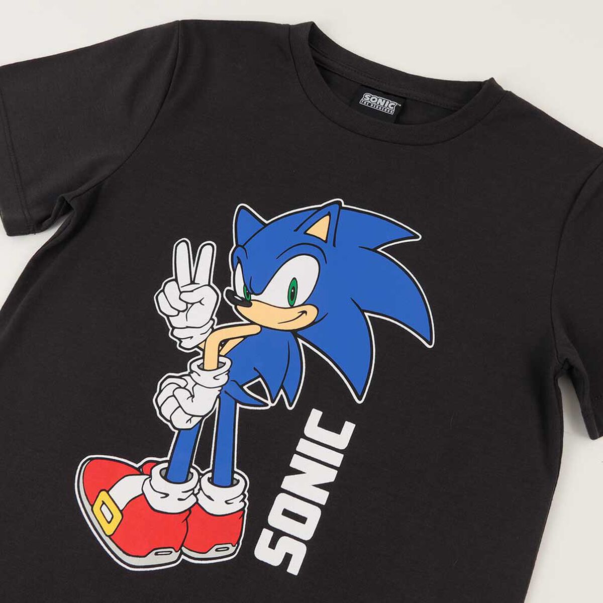 Polera Manga Corta Niño Sonic