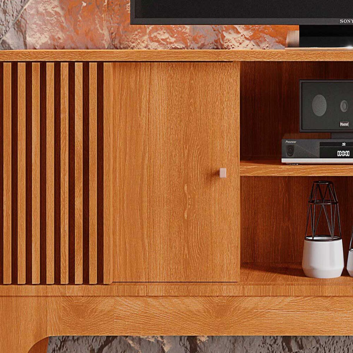 Rack TV Exit Florencia 70" Canela