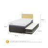 Cama Nido CIC 1,5 Plazas Excellence Plus + Respaldo Villarrica Mostaza