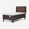 Cama Europea Rosen 1,5 Plazas New Style 4 Plus + Respaldo Rachel
