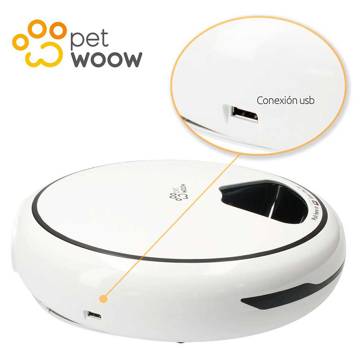 Dispensador de Alimento para Mascotas PetWoow Blanco