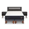 Cama Europea CIC Base Dividida 2 Plazas Súper Premium + Respaldo + 2 Veladores Munich