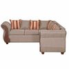 Sofá Seccional Ruzam Mobel Marsella 5 Cuerpos Lino Beige