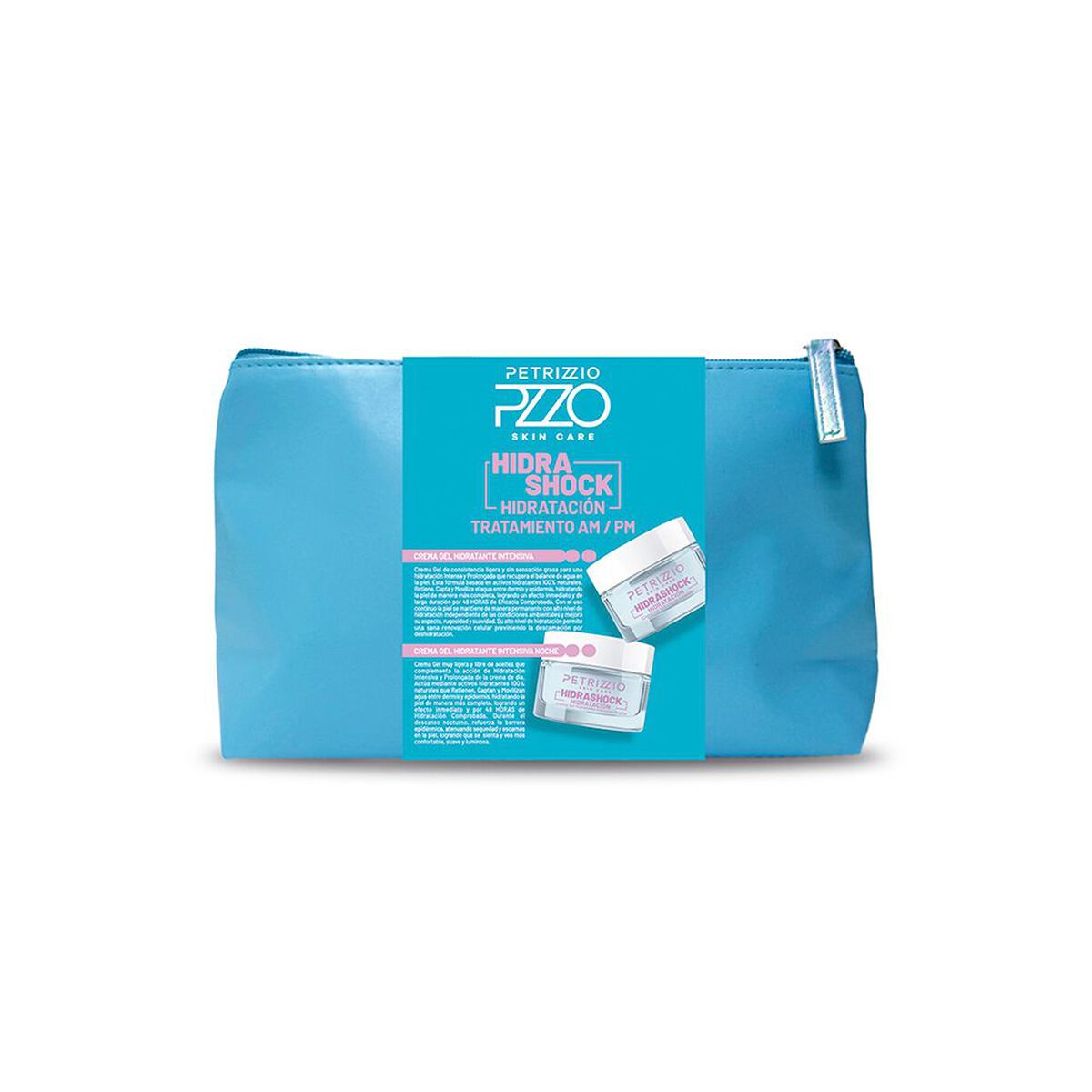 Set Hidrashock D&iacute;a + Noche + Clutch Petrizio