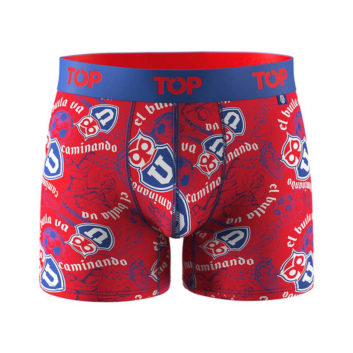 Pack 3 B&oacute;xer Medio Algod&oacute;n Universidad De Chile Hombre Top