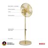 Ventilador de Pedestal Thomas TH-16DP Gold