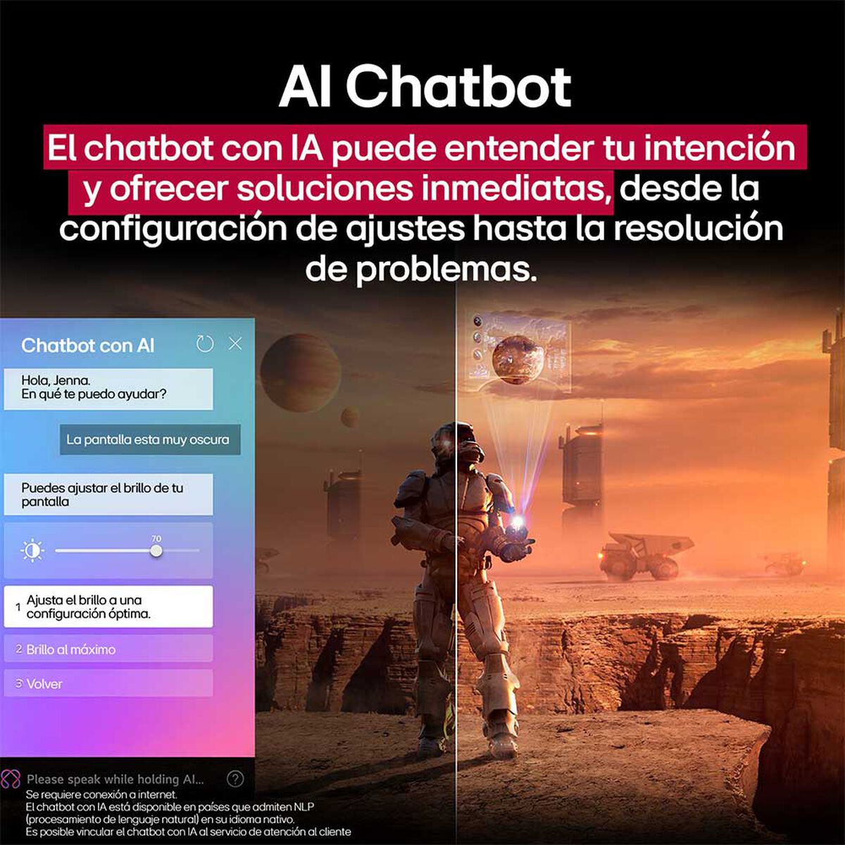 Smart TV QNED 50 pulgadas LG 4K Ultra HD WebOS 50QNED73ASA.AWH