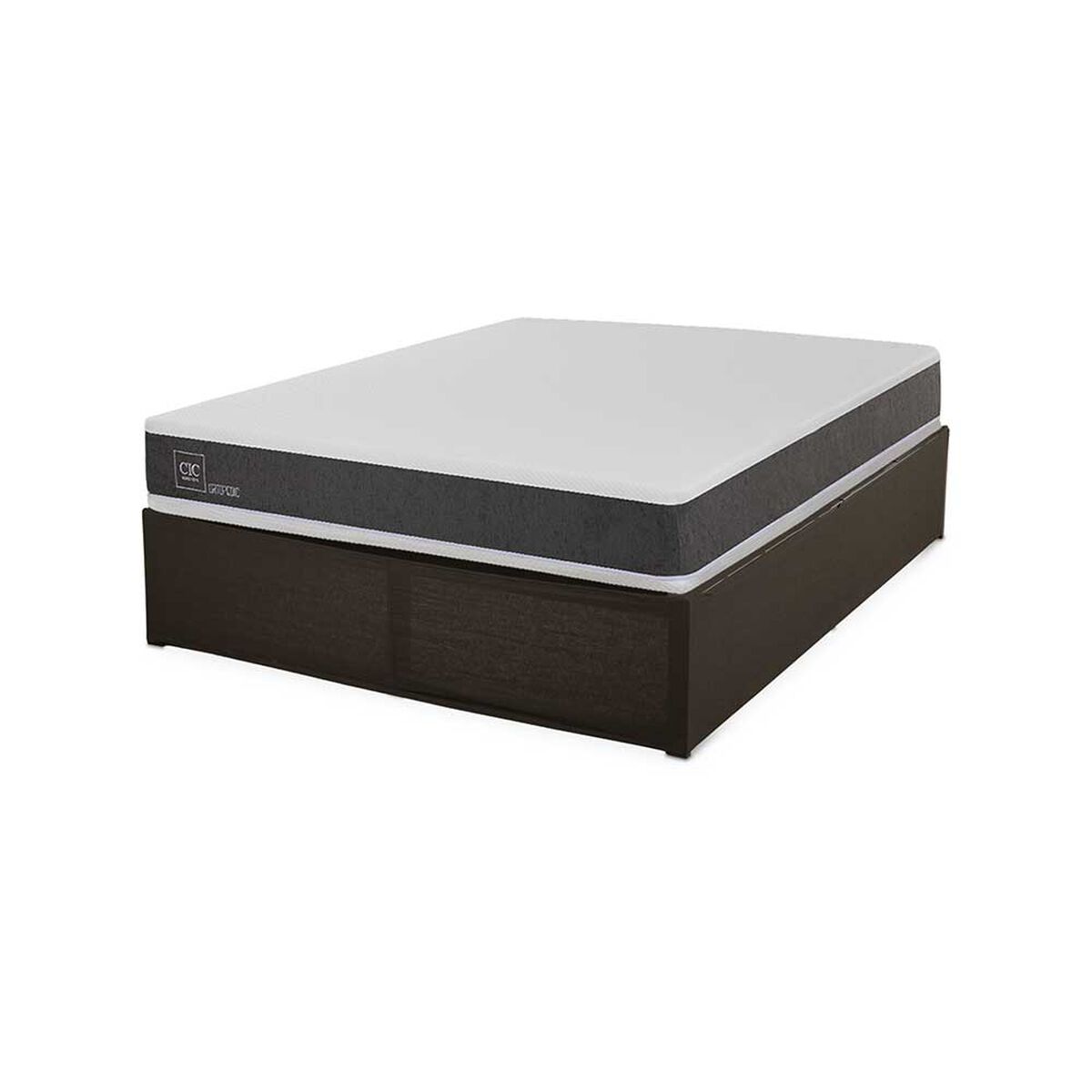 Cama Europea CIC Iron Smart 2 Plazas Ortopedic + Faldón