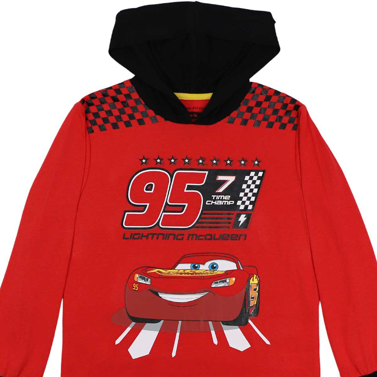 Polera Manga Larga de Algodón Rayo Mcqueen Niño Cars