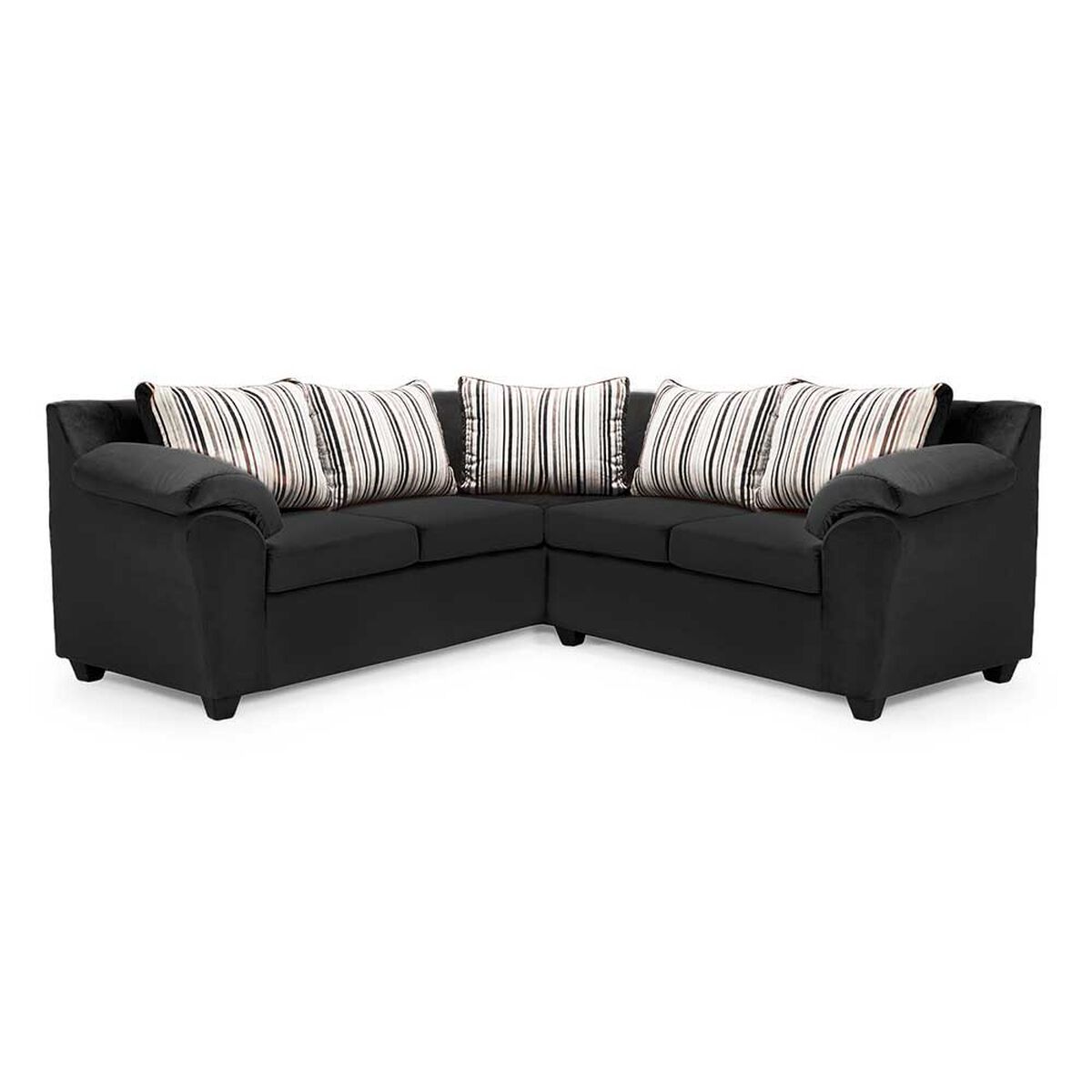 Sof&aacute; Seccional Muebles MPR Cattaleya 5 Negro