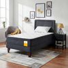 Cama Europea Drimkip 1,5 Plazas Eurotop + Respaldo + Velador Rover