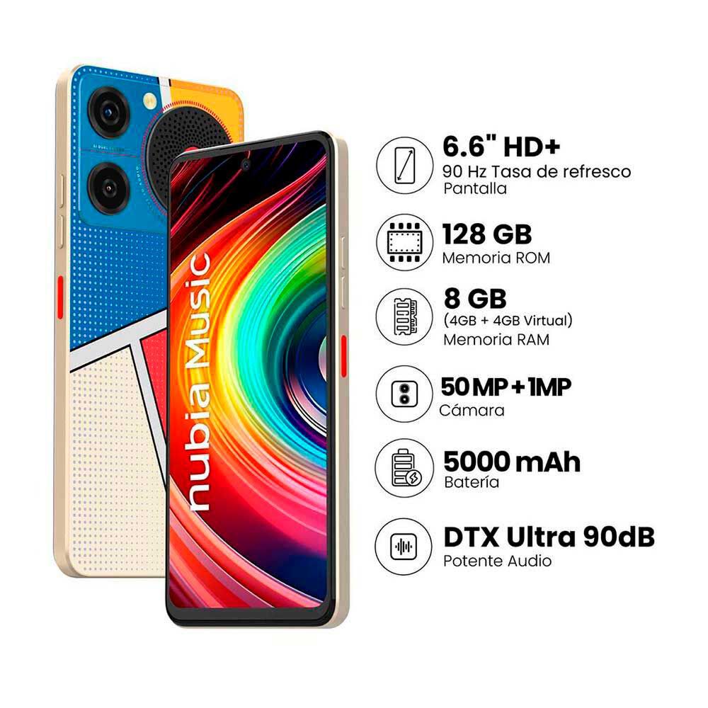 Celular ZTE Nubia Music 4G 128GB 6,6