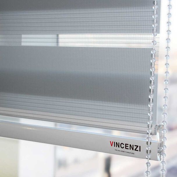 Cortina Roller Duo Vincenzi R3548 Gris 180 x 240 cm