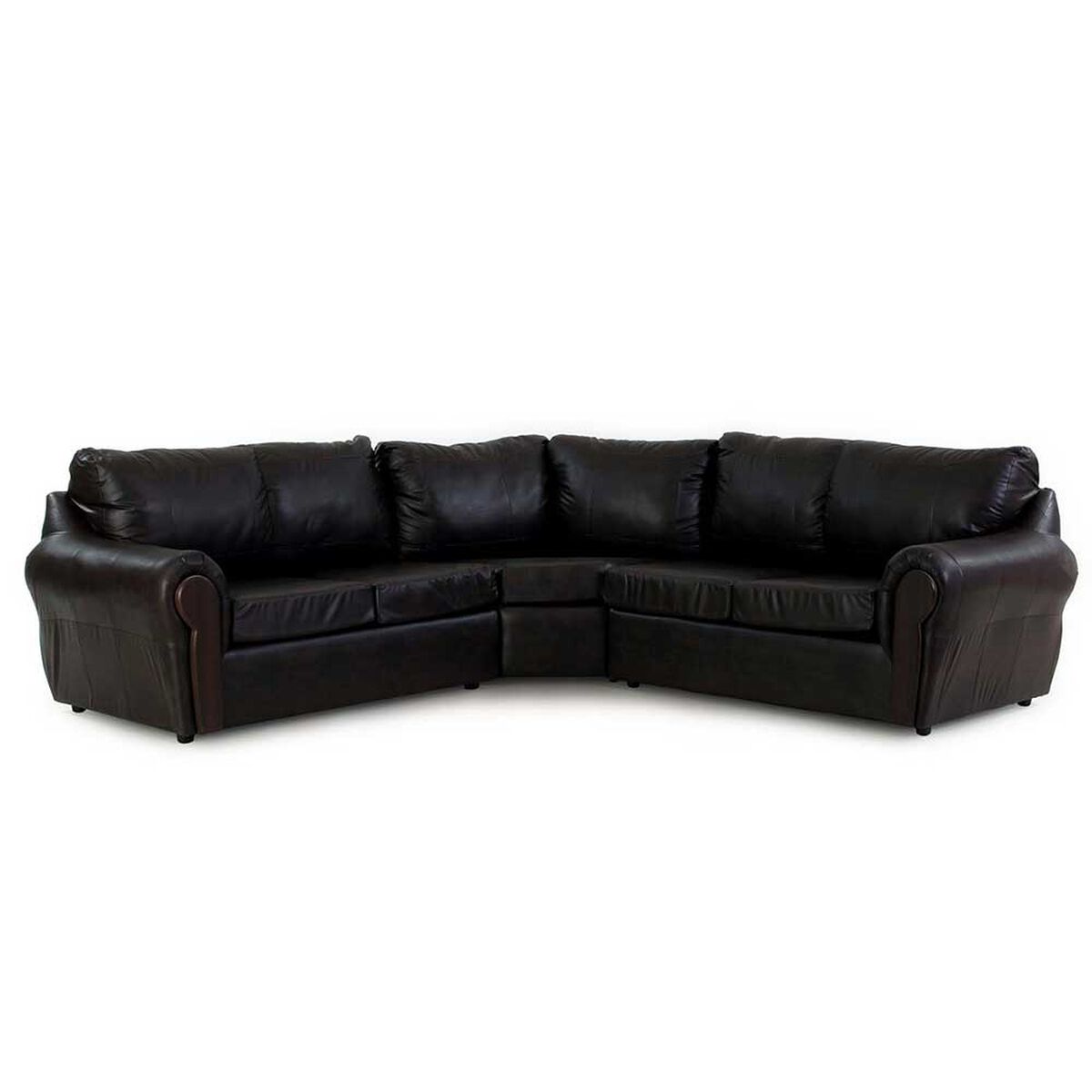 Sofá Seccional Kea Malaga PU 5 Cuerpos Café