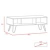 Combo Rack TV 55" + Biblioteca + Bar Alto + Mesa Centro Vassel Miel Plomo Tuhome