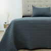 Quilt Doral 1,5 Plazas Lumi Marne Gris Oscuro