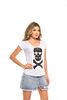 Polera Manga Corta Mujer Rock Caviar