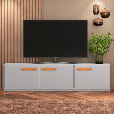 Rack TV Vekkahome Momo Hasta 70" Gris