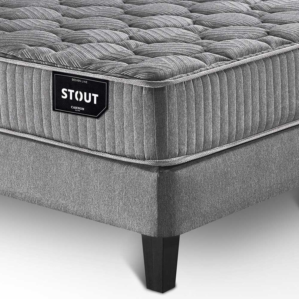 Juegos de Dormitorio Cama Europea Cannon Stout 2 Plazas + 2 Almohadas + 1 Cubrecolchón