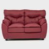 Juego de Living Almore Belén Sofá 2 Cuerpos + Dos Sillones 1 Cuerpo Rojo