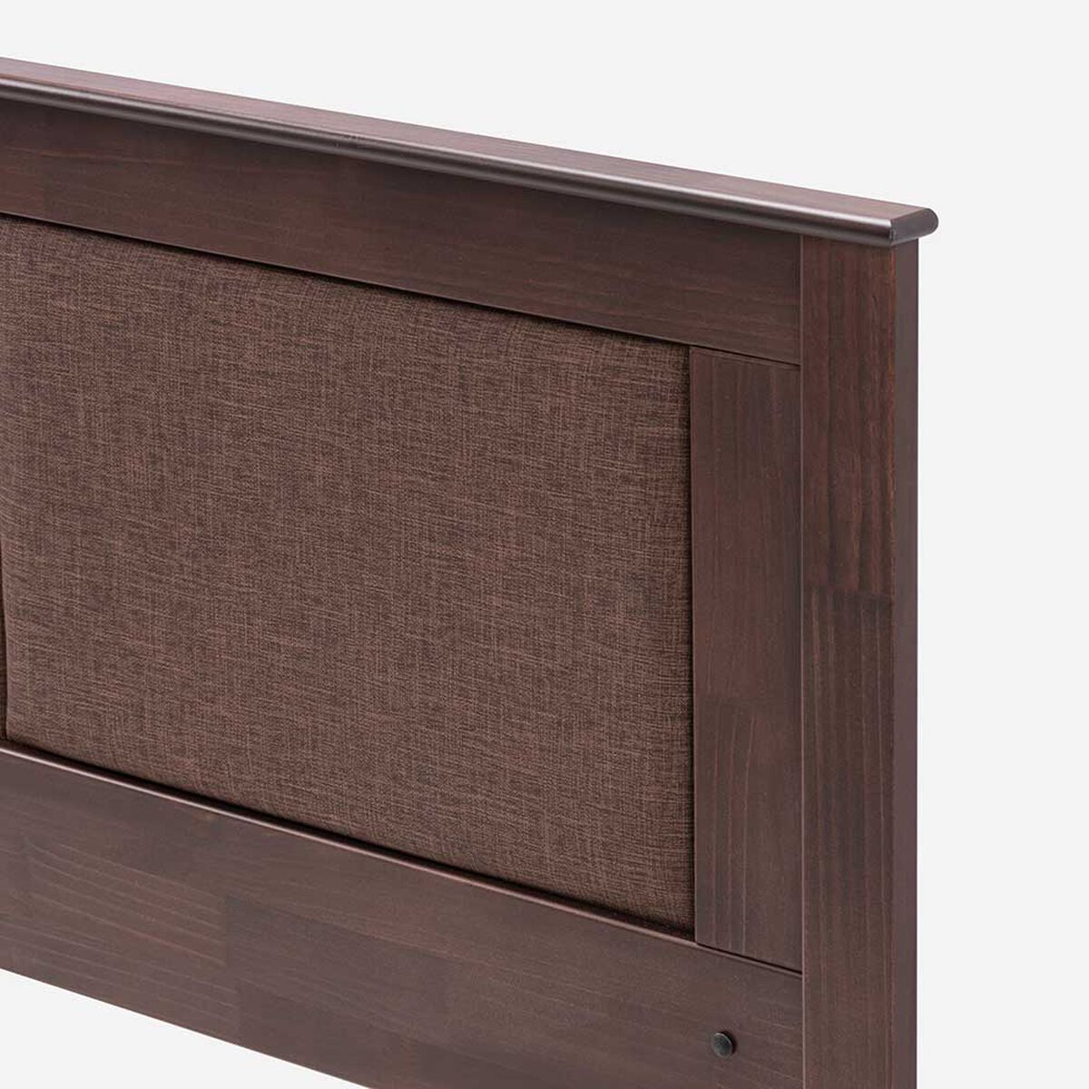 Cama Europea Rosen Base Dividida 2 Plazas Pratta + Respaldo + 2 Veladores Rachel